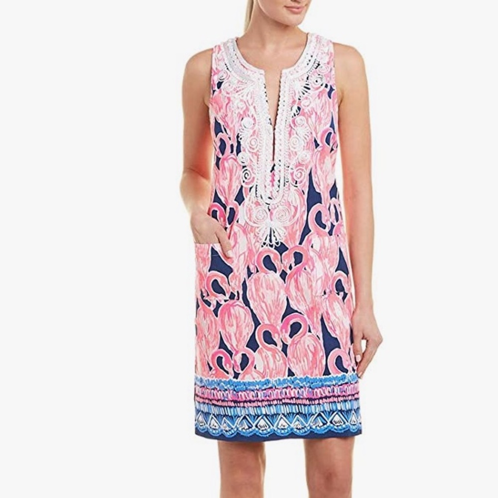 NWT Carlotta Stretch Shift High Tide Navy Via Amor
